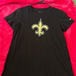 Nike Black Tee with White Logo